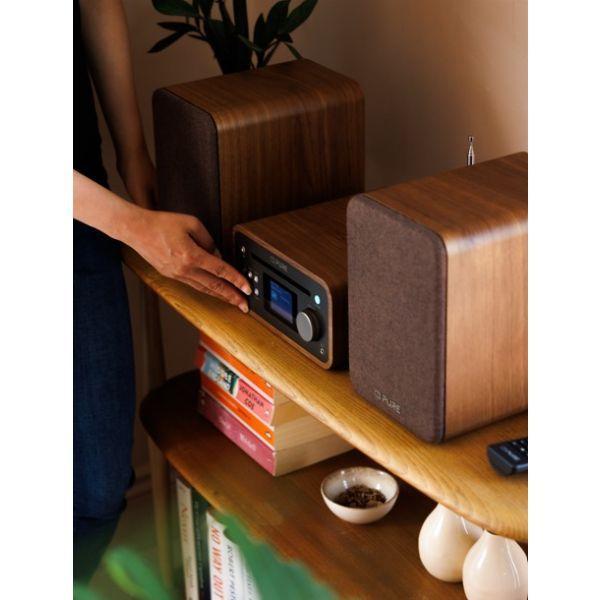 Micro-sistema Estéreo PURE ACOUSTICS Classic Stereo Mini (40 W - Castanho/Noz) — miniatura 4