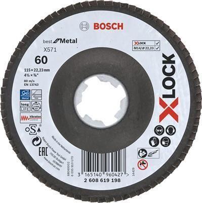 Disco Lamelar BOSCH X571 Best for Metal (Alumínio - Preto e Branco)