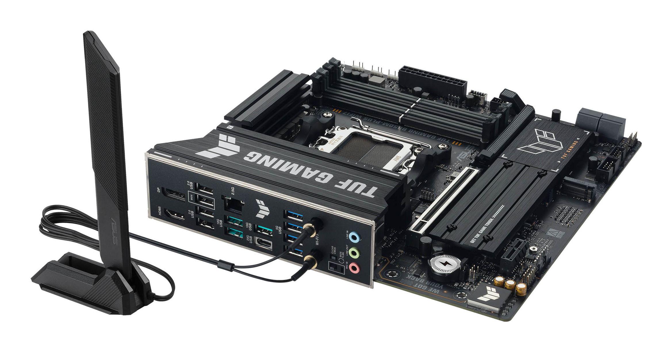 Motherboard ASUS TUF GAMING B850M-PLUS WIFI7 (AM5 - micro ATX - ATX - Preto), miniatura 7