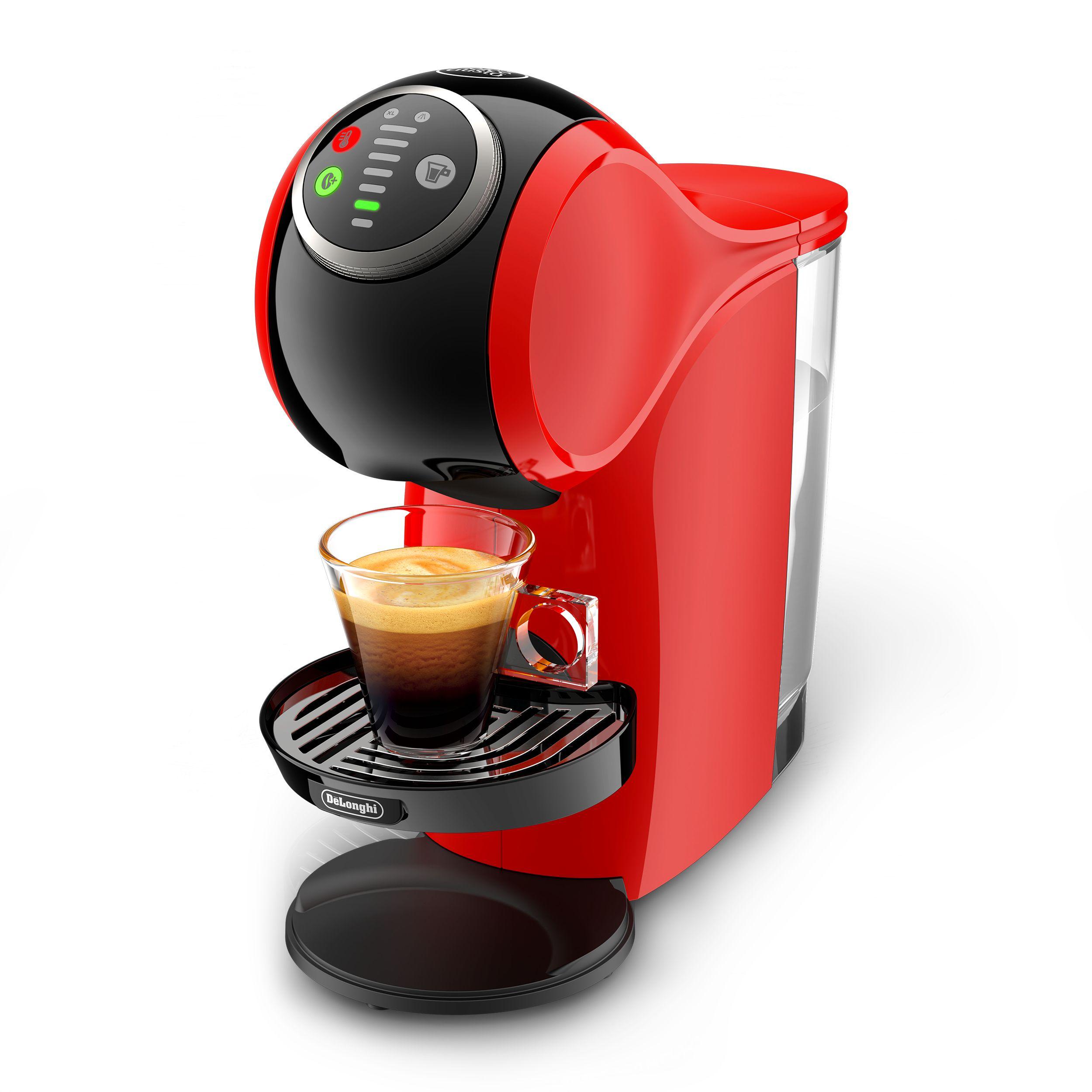 Máquina de Café de Cápsulas DELONGHI Genio Plus EDG315.R (Cápsula de café - 1460 W - 15 bar - Preto e Vermelho)