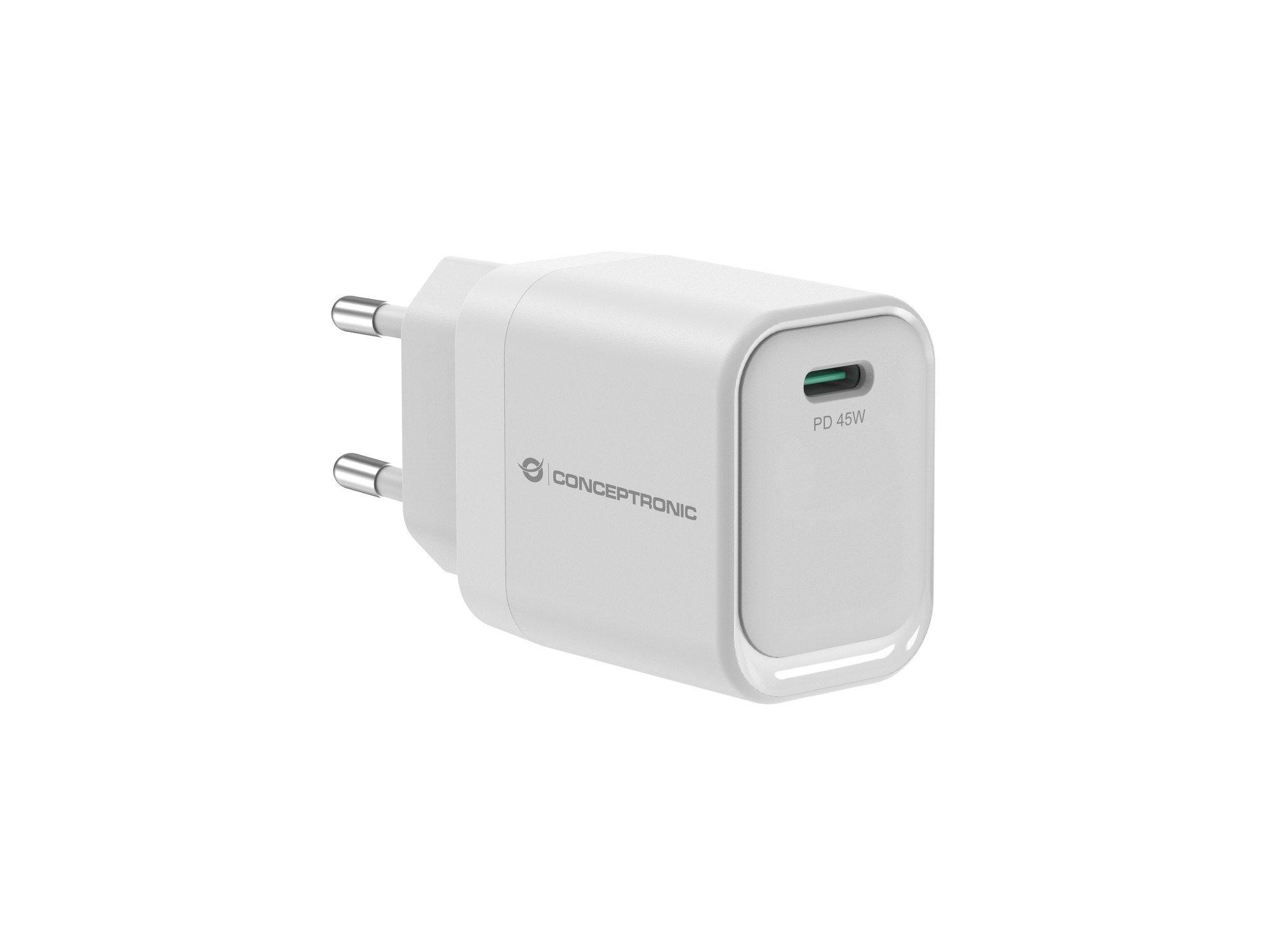 Carregador de Parede CONCEPTRONIC ALTHEA19W45 (45 W - Branco)