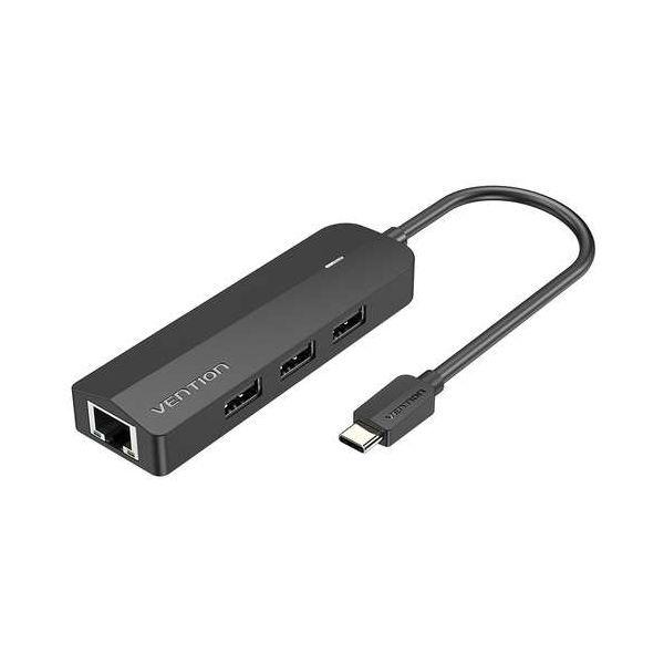 Hub USB-C VENTION TGOBB (0,15 m - USB-C - Preto) — miniatura 2