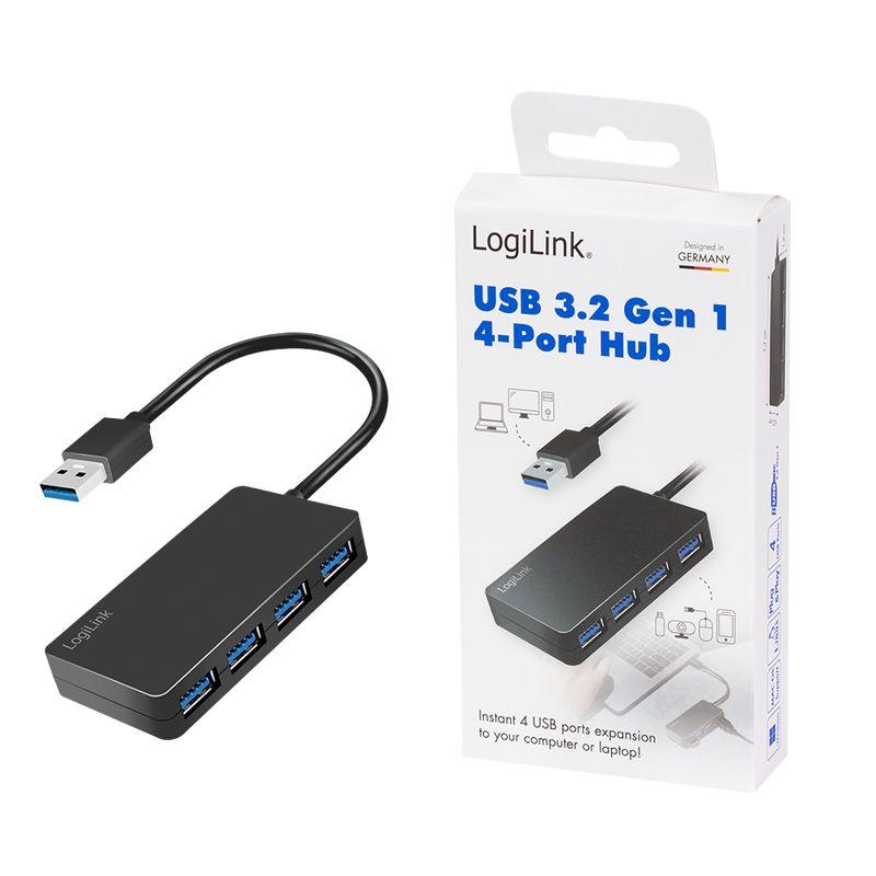 Hub USB LOGILINK UA0396 (0,15 m - Preto), miniatura 6