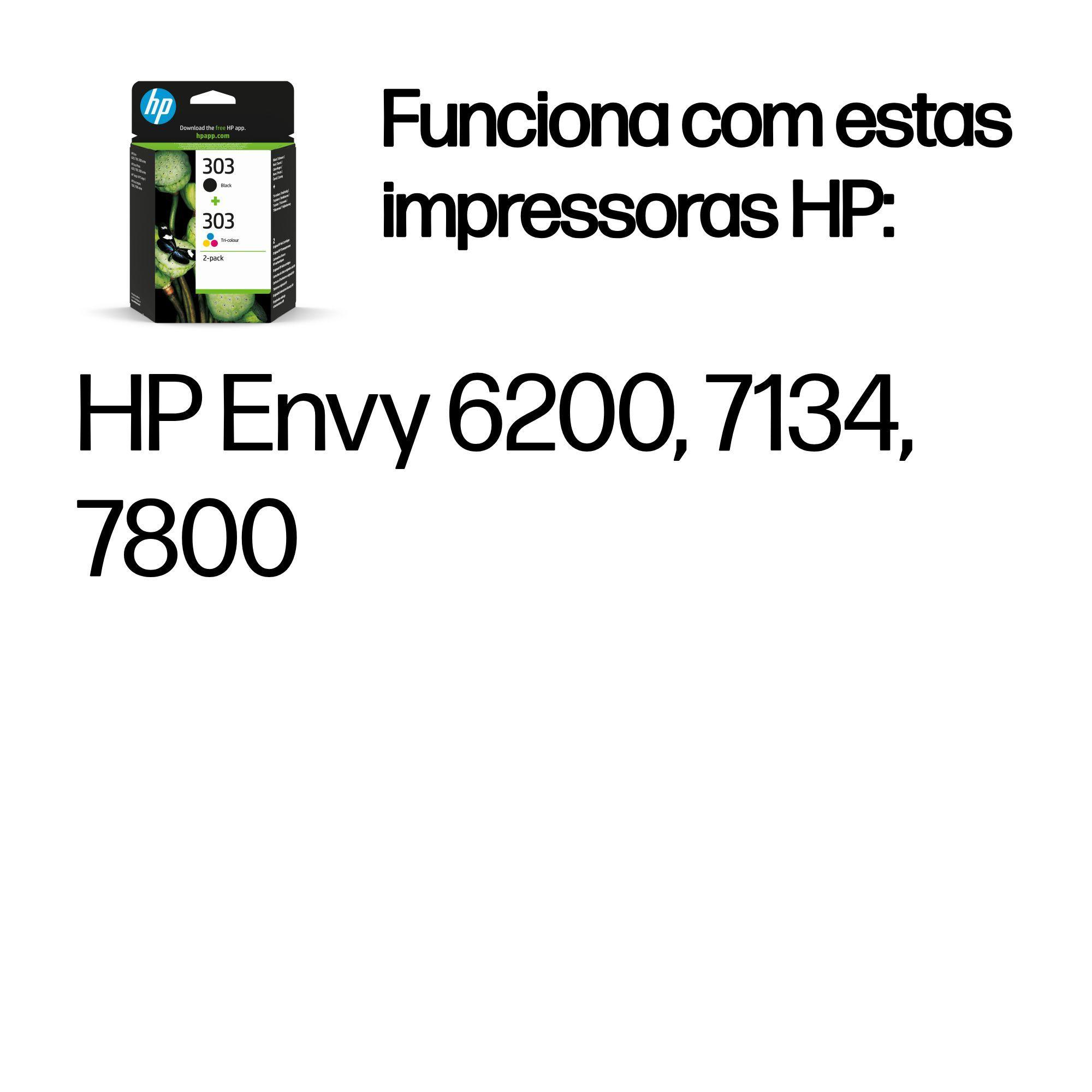 Tinteiros HP 303 Multipack (200 páginas - Preto e Tricor) — miniatura 2