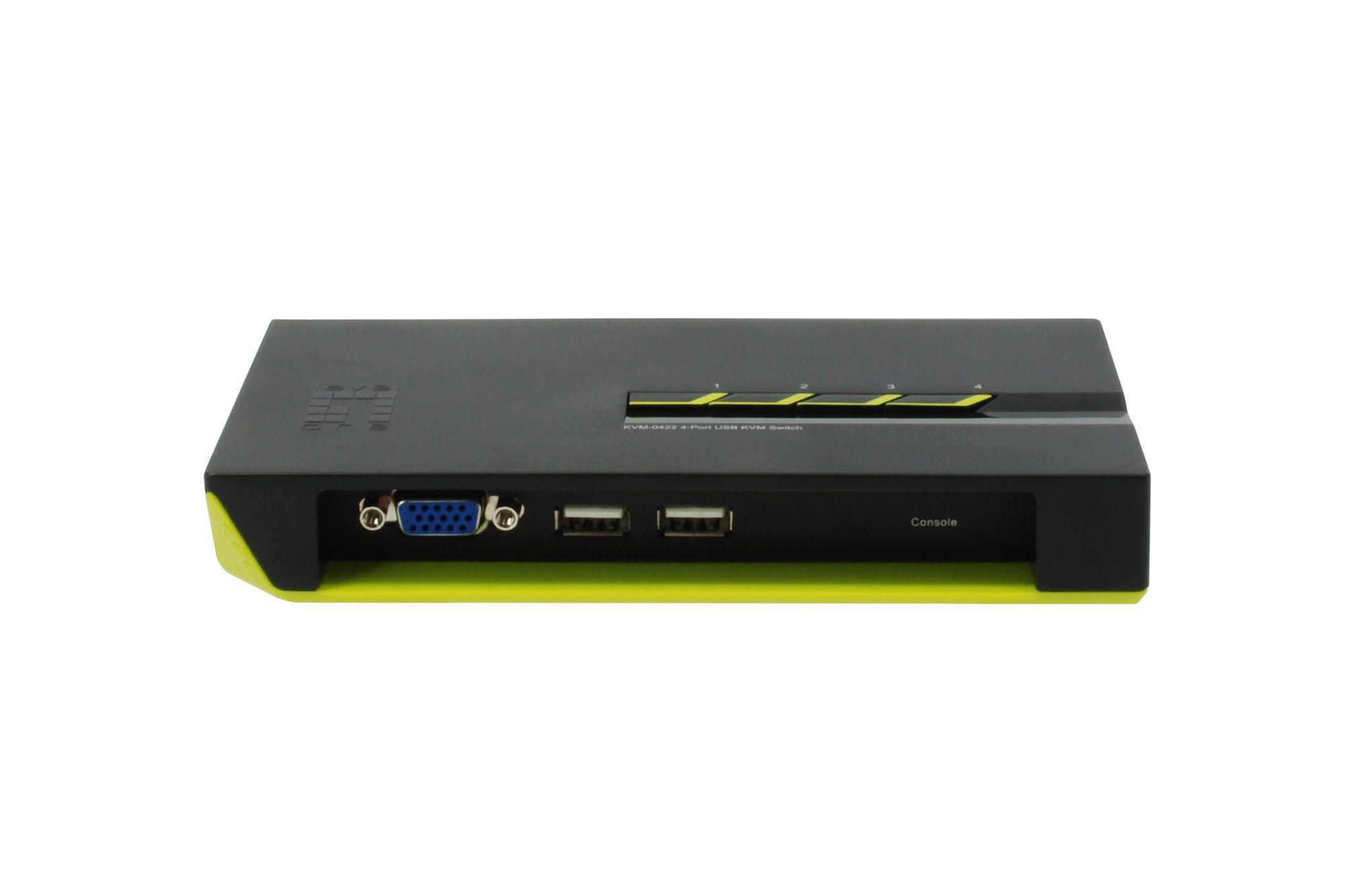 Switch KVM LEVELONE KVM-0422 (Preto e Verde) — miniatura 4