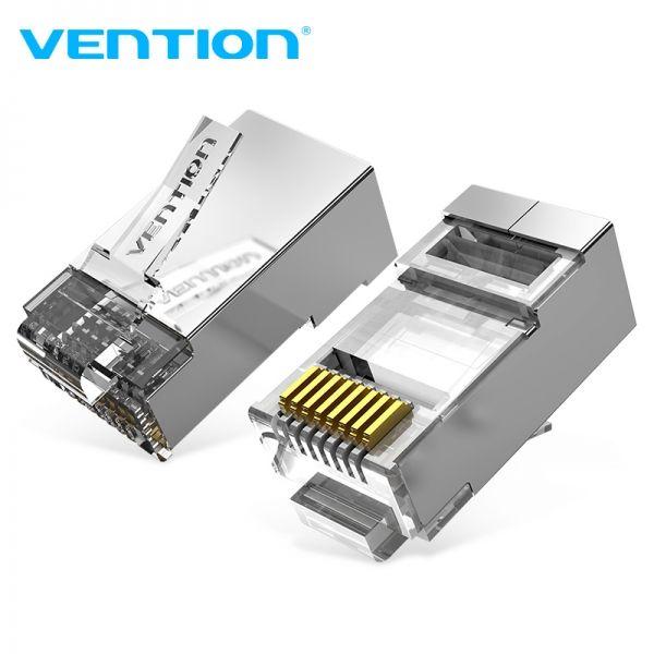 Conector RJ45 VENTION IDFR0-10 (RJ-45 - Prateado e Transparente) — miniatura 2