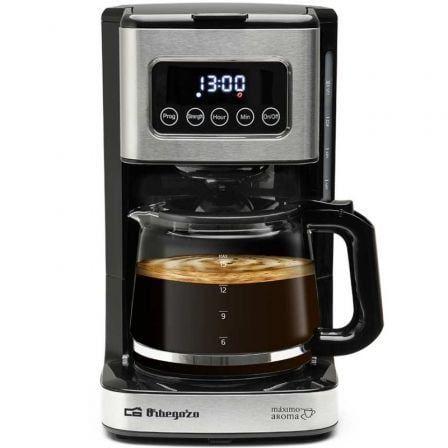Máquina de Café de Filtro ORBEGOZO CG 6015 (Café moído - 900 W - 1,5 l - Preto e Inox)