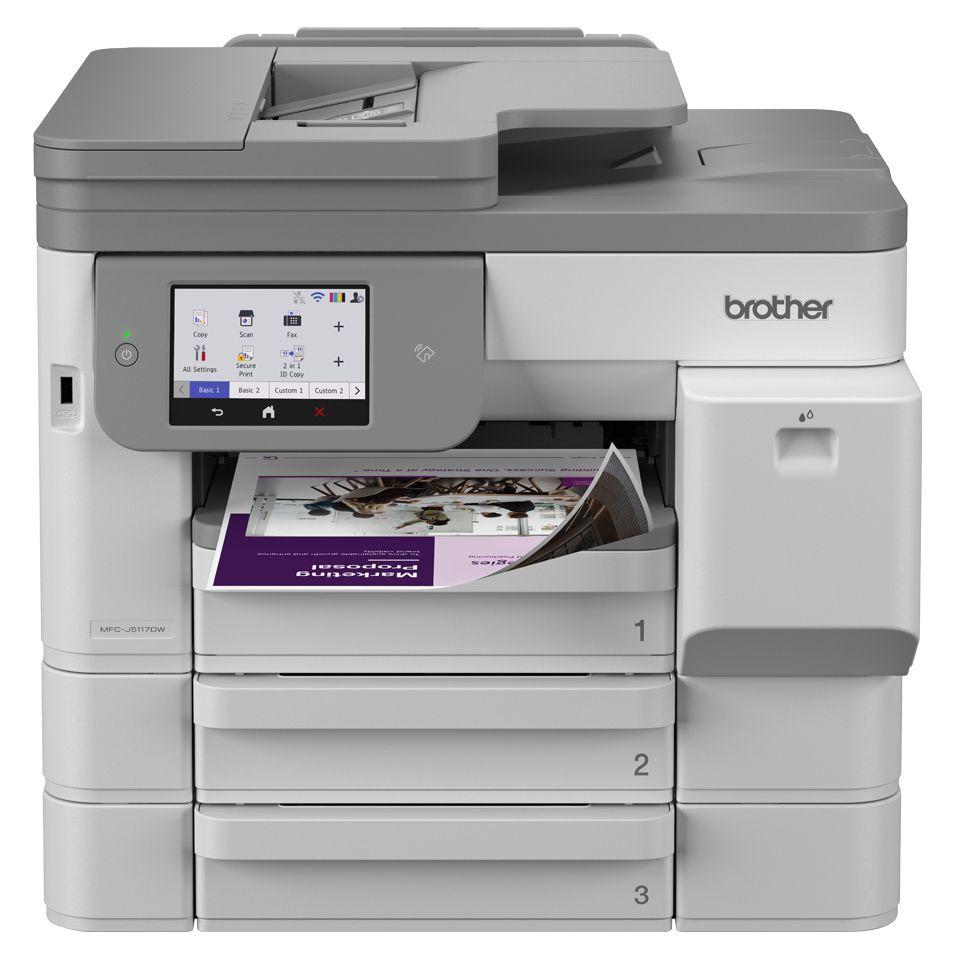 Impressora Multifunções BROTHER MFC-J5117DW (A4 - Impressão a cores - 850 folhas - Preto e Branco)
