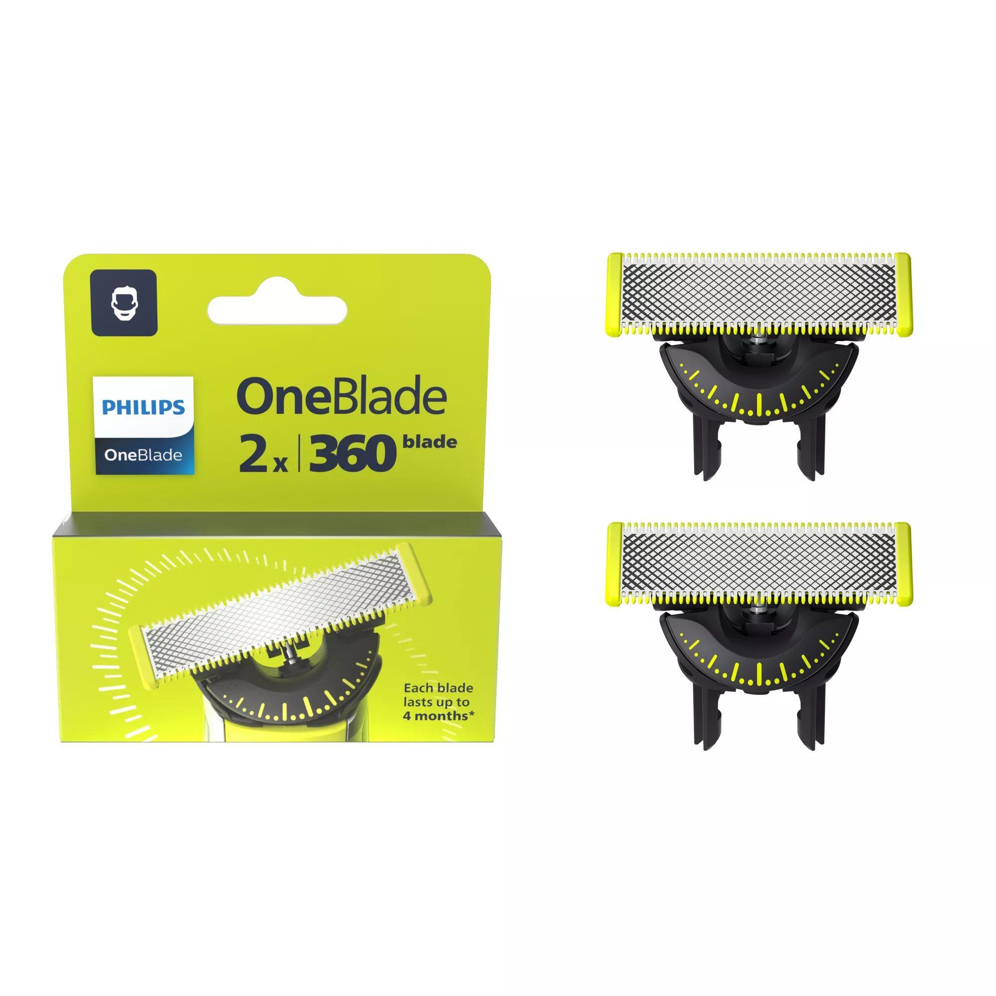 Recarga de Lâminas para Máquina de Barbear PHILIPS QP420/50 (Prateado e Amarelo)