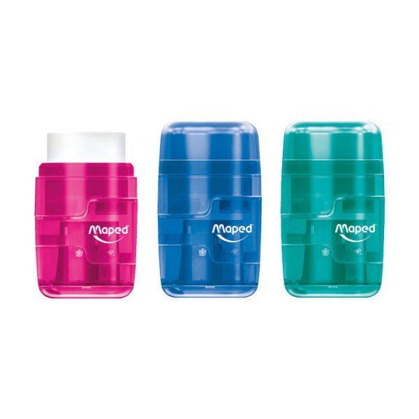 Afia-lápis com Borracha MAPED Connect Duo (Aço - Cores Sortidas), miniatura 2