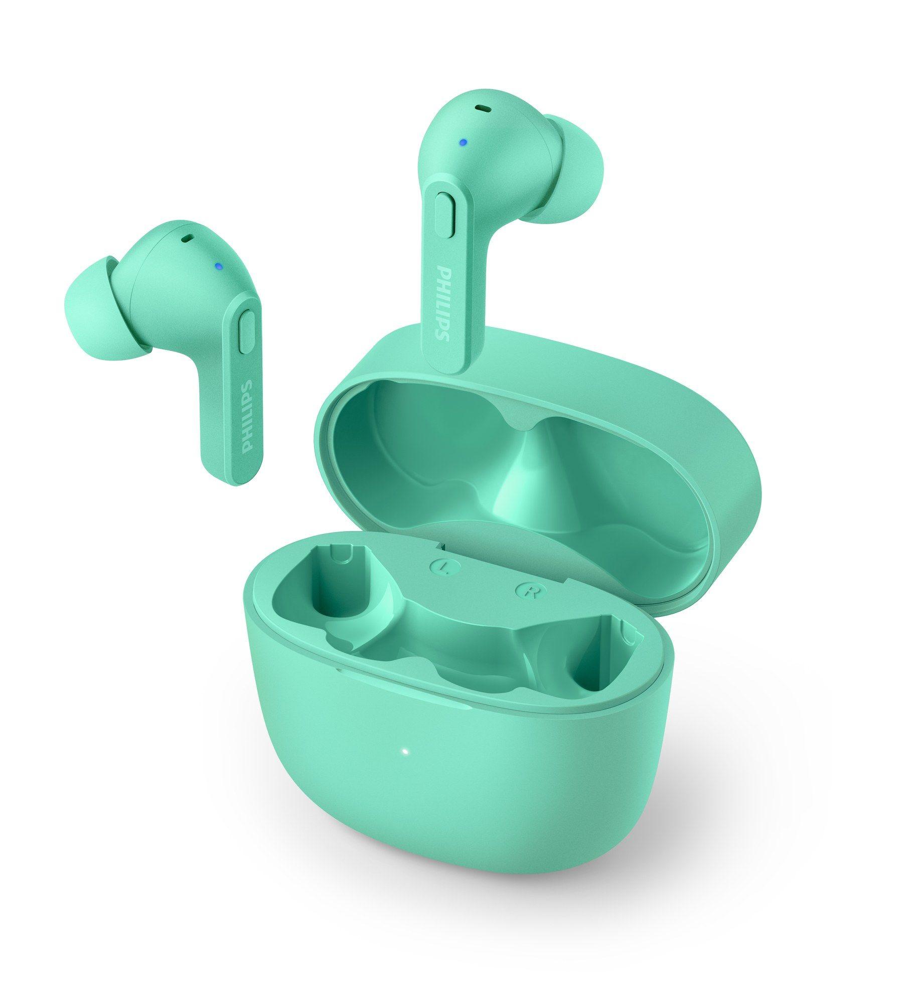 Auscultadores PHILIPS TAT2206GR/00 (Binaural - True Wireless Stereo - Intra-aural - Turquesa), miniatura 3