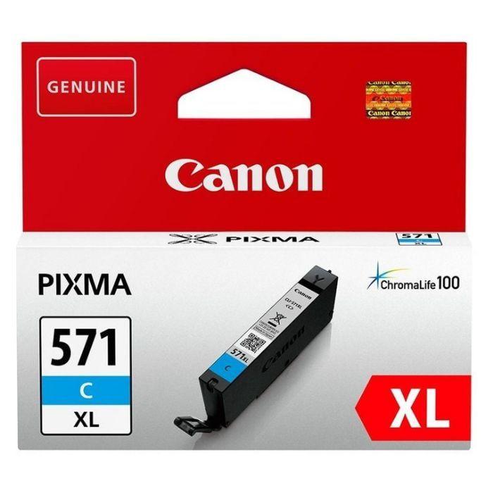 Tinteiro CANON CLI-571XL (715 páginas - Pixma MG575x, MG685x, MG775x - Ciano) — miniatura 2