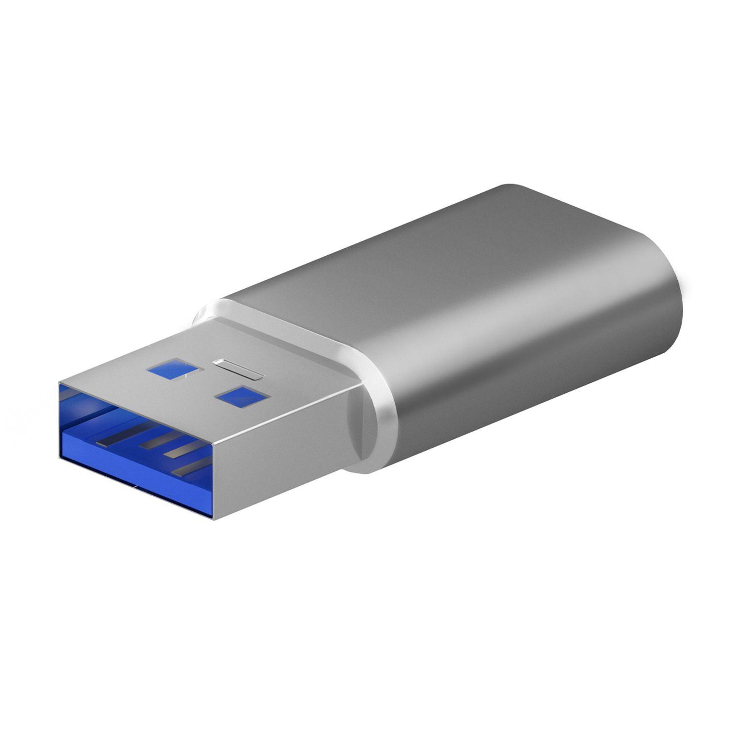 Adaptador USB-C para USB-A AISENS A108-0677 (USB Type-A - USB Type-C - Cinzento)