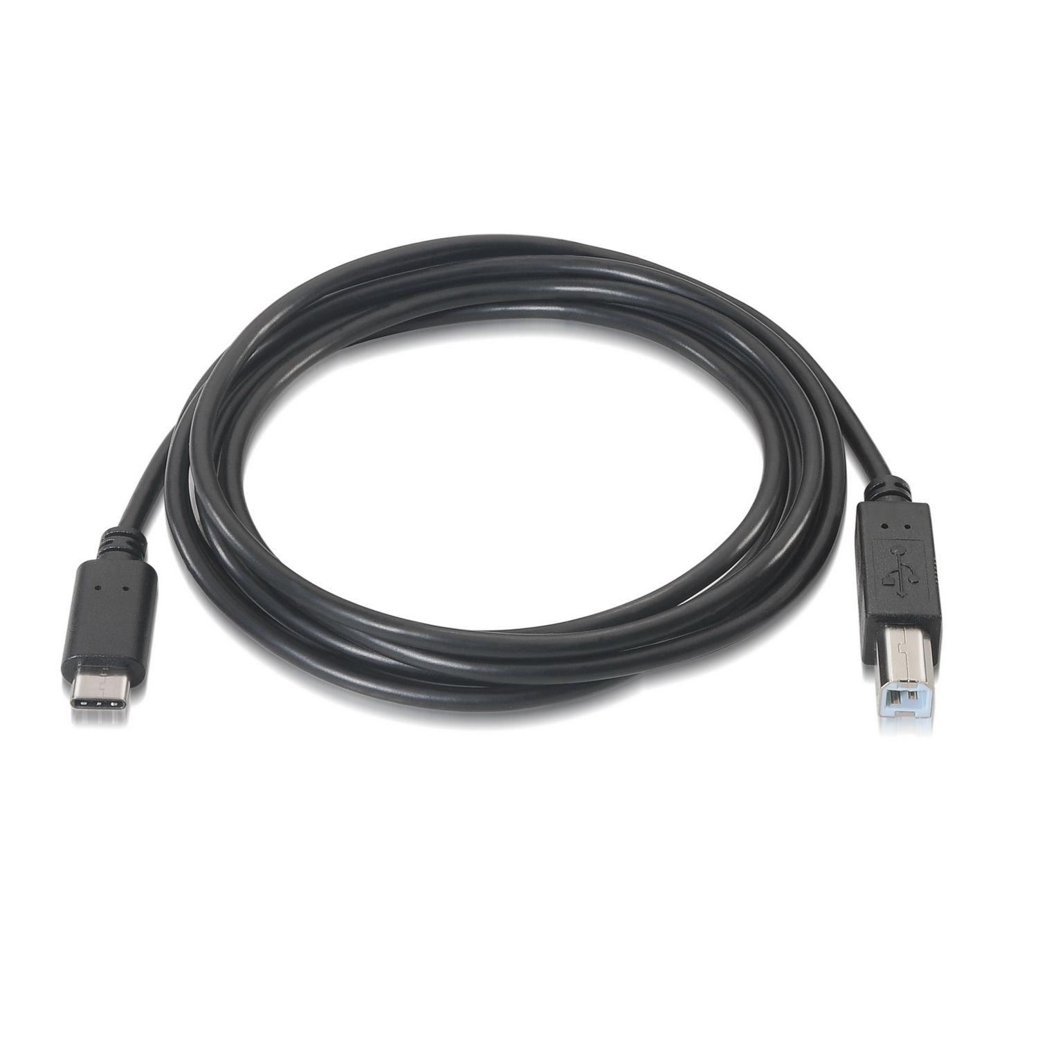 Cabo USB AISENS A107-0054 (2 m - USB B - USB C - Preto) — miniatura 2