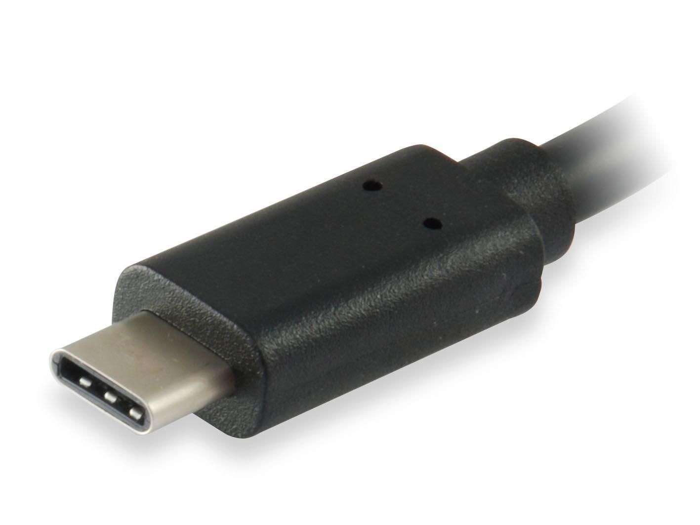 Adaptador USB-C para USB-A EQUIP 133455 (0,15 m - USB A - USB C - Preto), miniatura 3