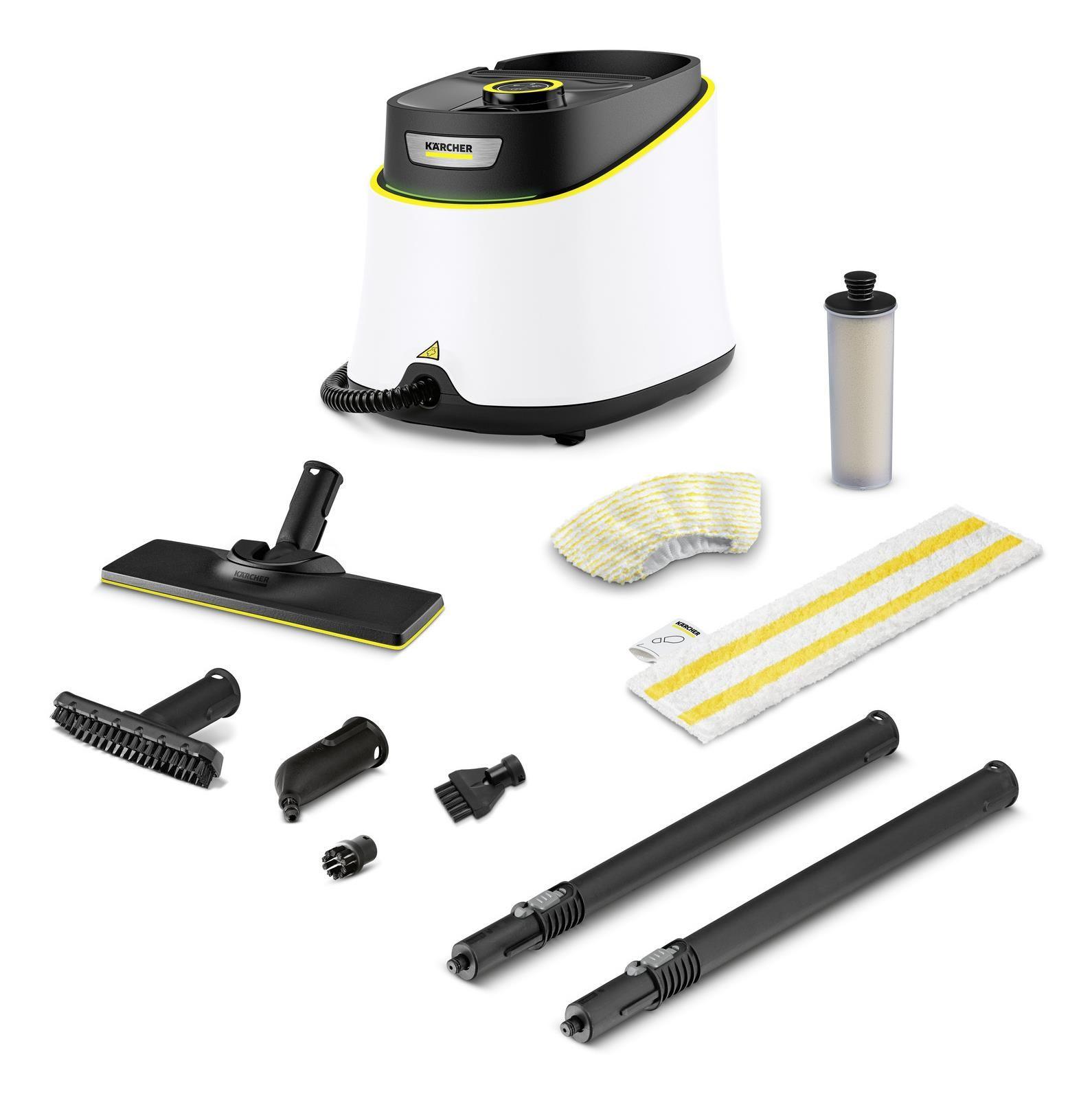 Máquina de Limpeza a Vapor KÄRCHER SC 3 Deluxe EasyFix (Altura 28,2 cm - Preto/Branco)