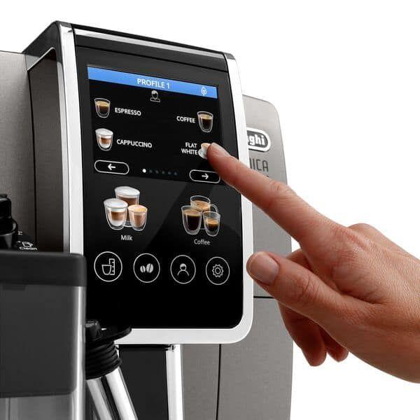 Máquina de Café Automática DELONGHI Dinamica Plus ECAM 380.95.TB (Grãos de café e café moído - 1450 W - 15 bar - Preto/Titânio), miniatura 2