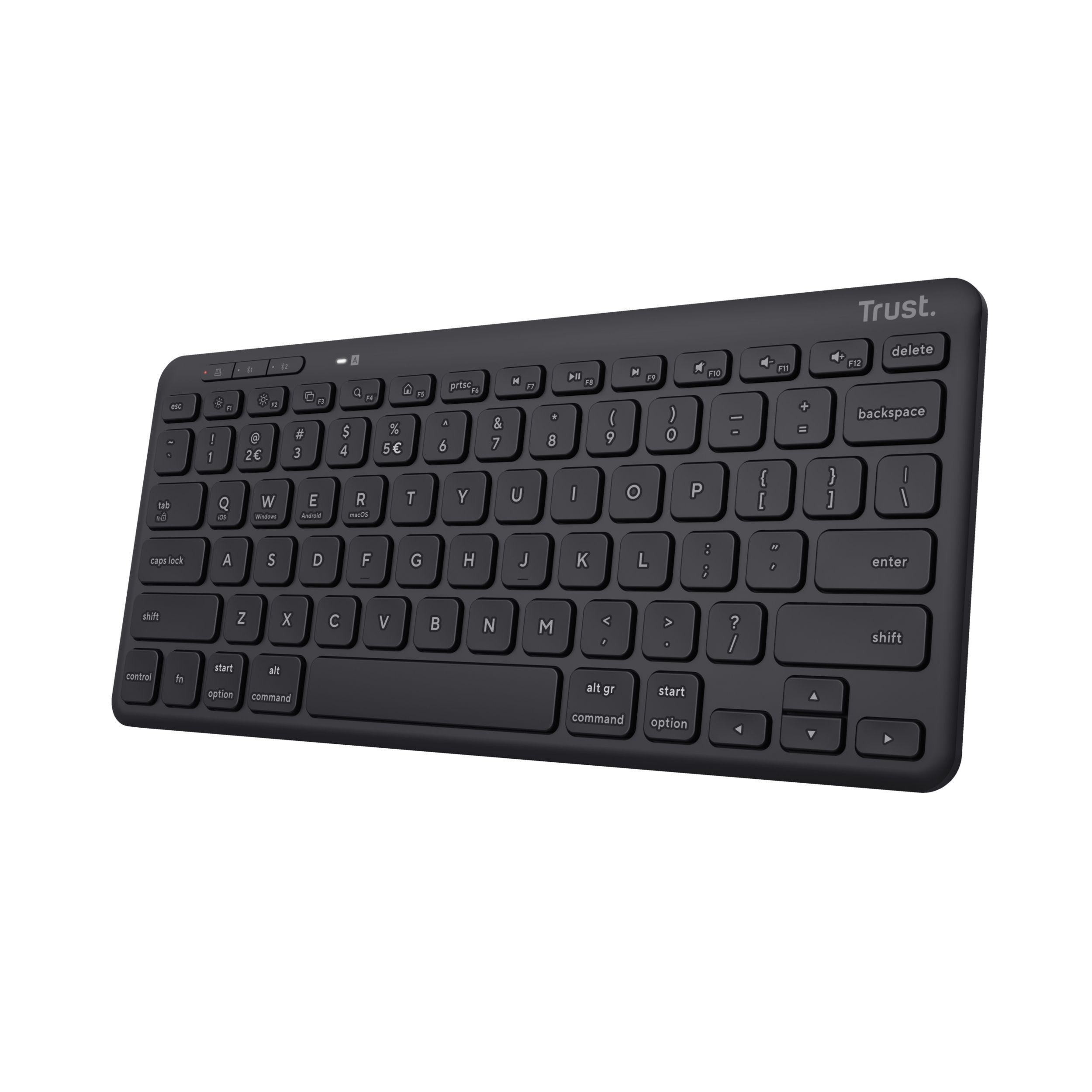 Teclado TRUST Lyra (Espanhol - Teclas tesoura - Mini - Preto)