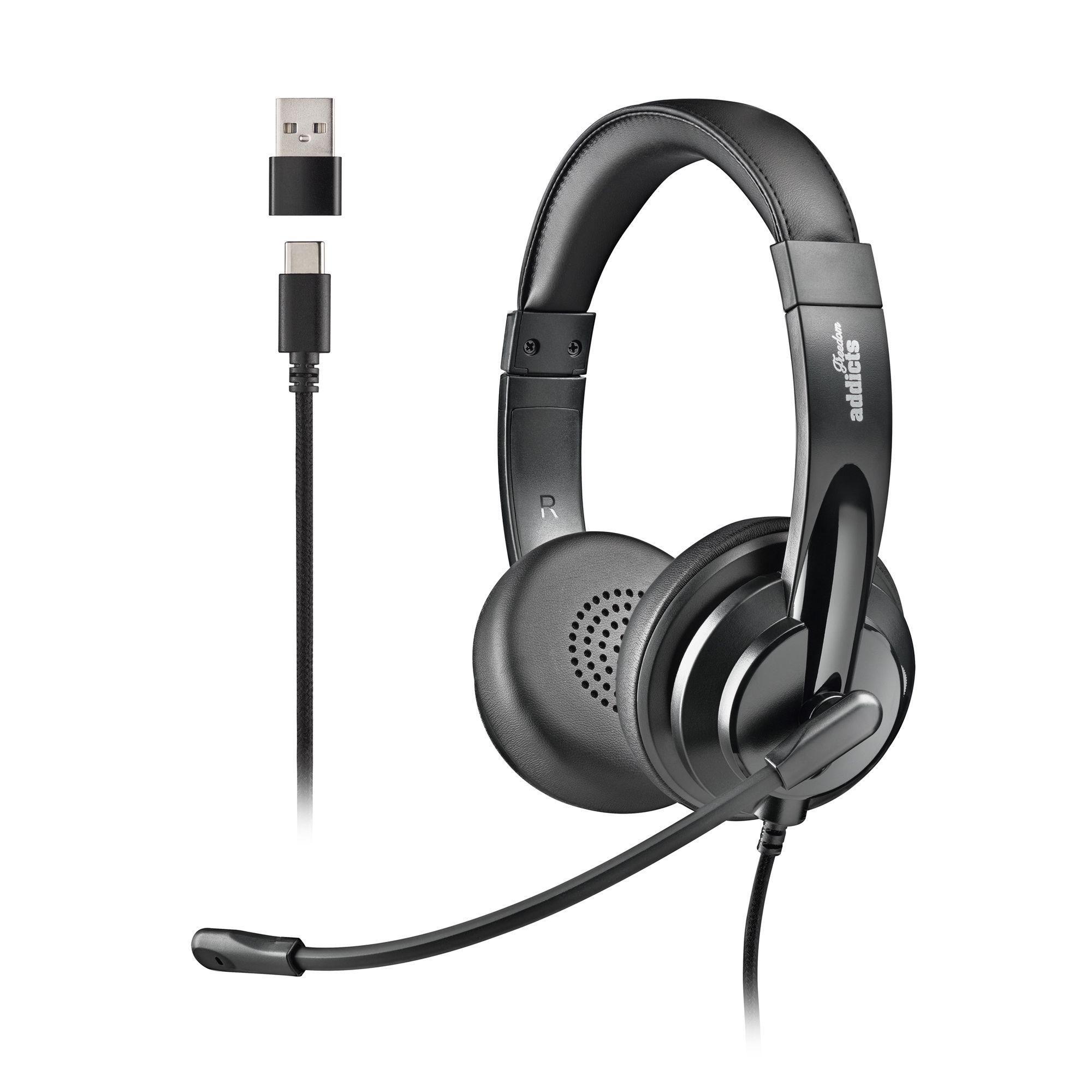 Auscultadores NGS VOX605-C (Binaural - Com fios - Circum-aural - Preto)