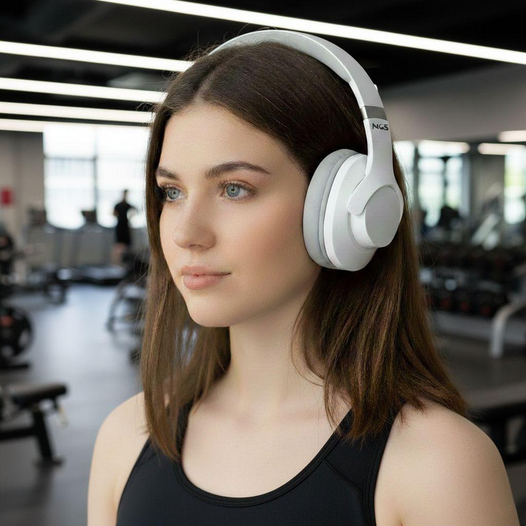 Auscultadores NGS Arctica Storm ARTICASTORMWHITE (Binaural - Com fios e sem fios - Circum-aural - Branco), miniatura 7