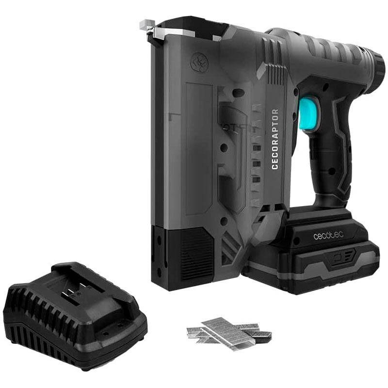 Agrafadora e Pregadora CECOTEC CecoRaptor Perfect Staples&Nails 2020 Advance (20 V - Bateria - Preto, Azul e Cinzento), miniatura 2