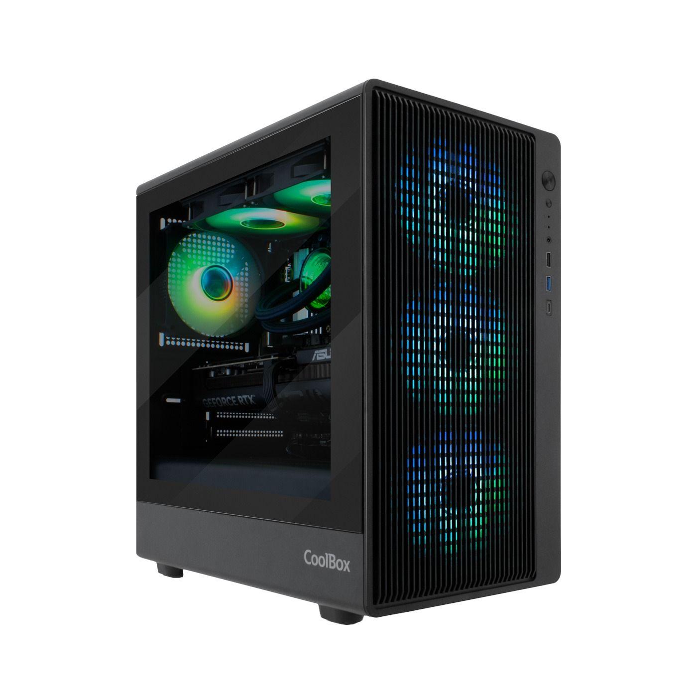 Caixa Gaming Micro-ATX COOLBOX GM350 Darkface (Micro-ATX e Mini-ITX - Micro-ITX, Micro ATX - Preto) — miniatura 2