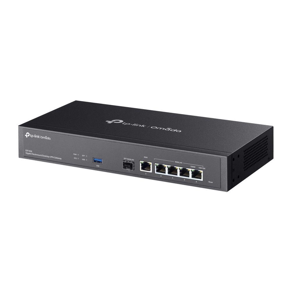 Router VPN TP-LINK OMADA ER7406 (Gigabit Ethernet - 10/100/1000 Mbit/s - Preto) — miniatura 3