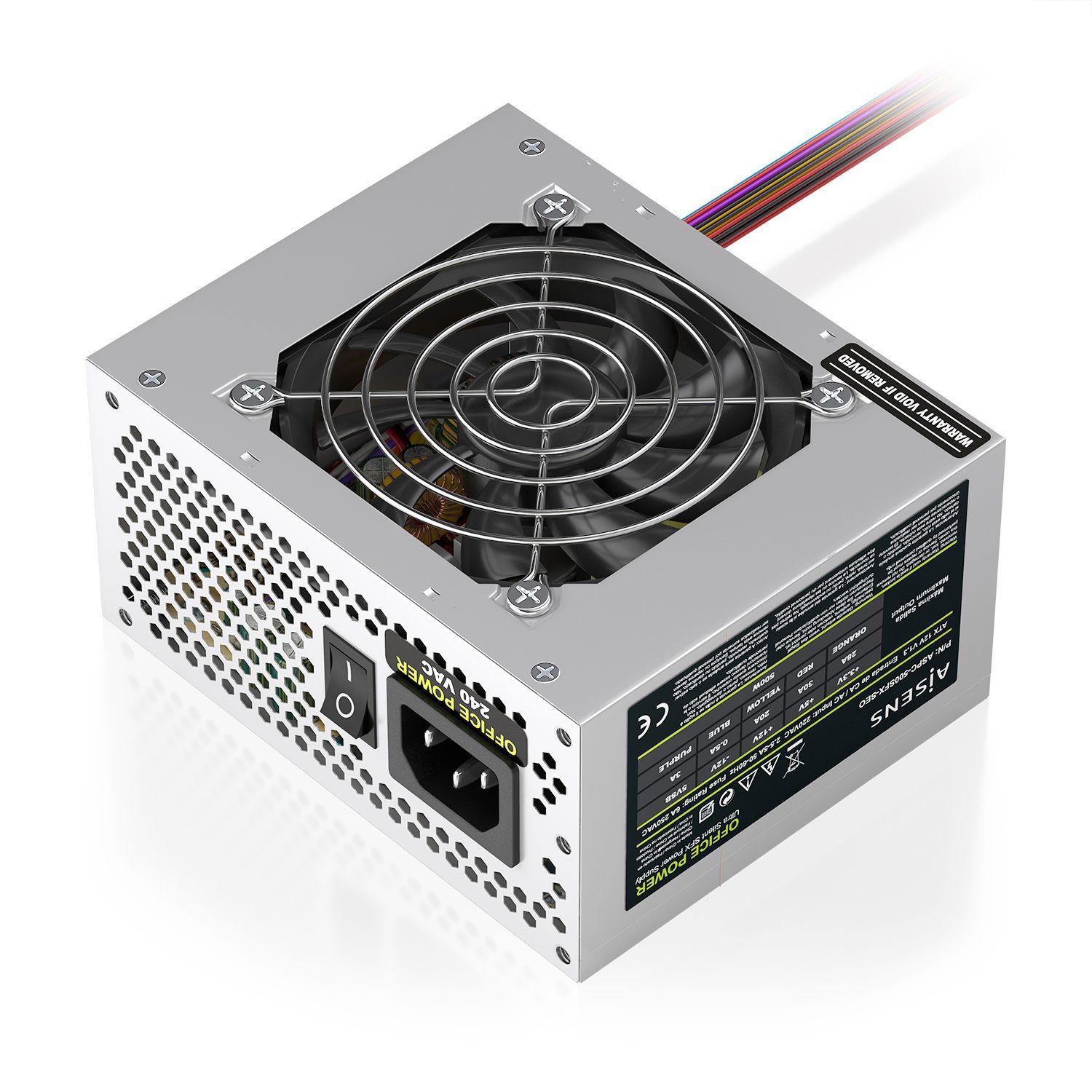Fonte de Alimentação AISENS ASPC-500SFX-SEO (SFX - 500 W - Prateado), miniatura 2