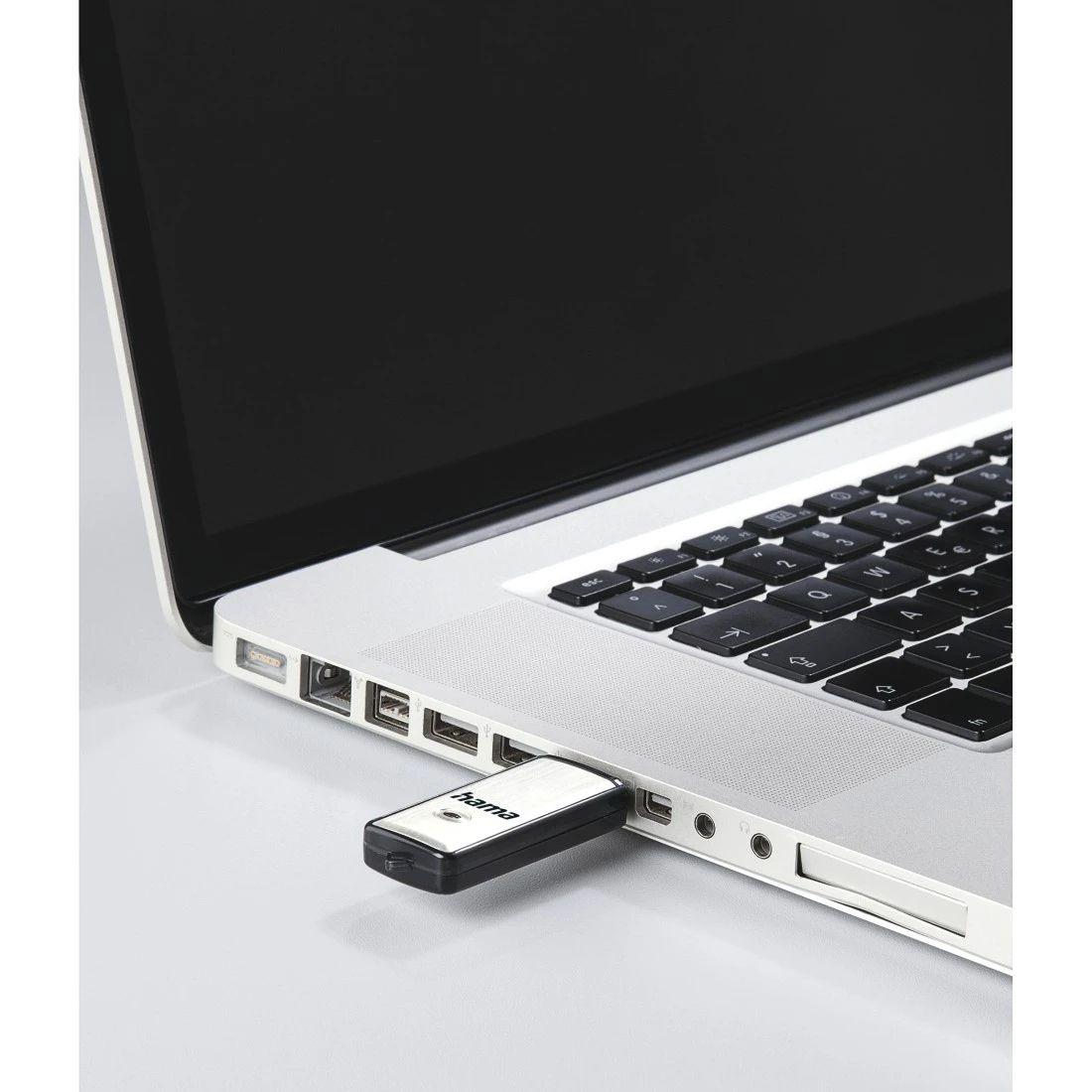 Pen USB HAMA Fancy (128 GB - Tampa - USB Type-A - Preto e Prateado), miniatura 4