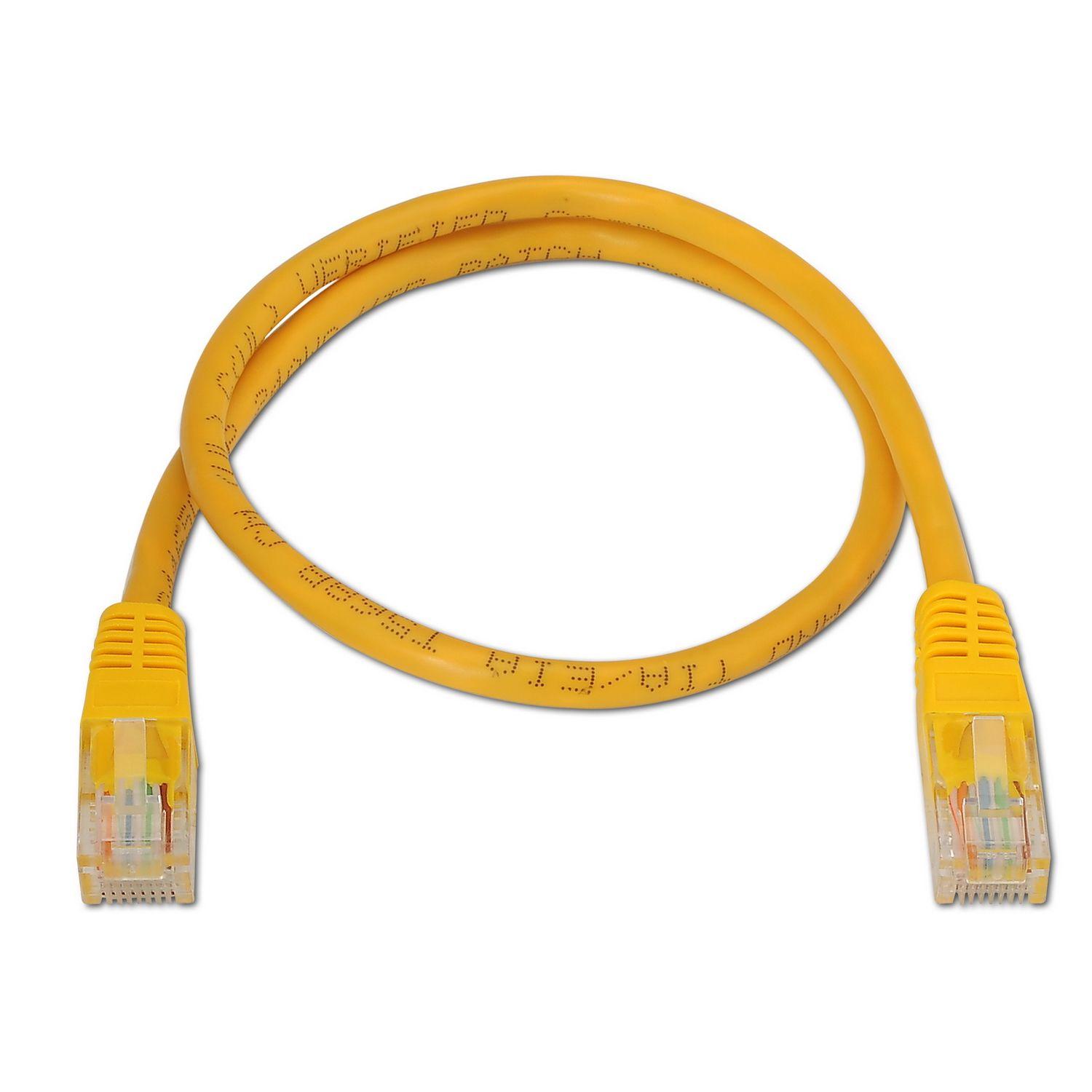 Cabo de Rede RJ45 AISENS A135-0256 (3 m - Cat6 - RJ-45 - Amarelo), miniatura 2