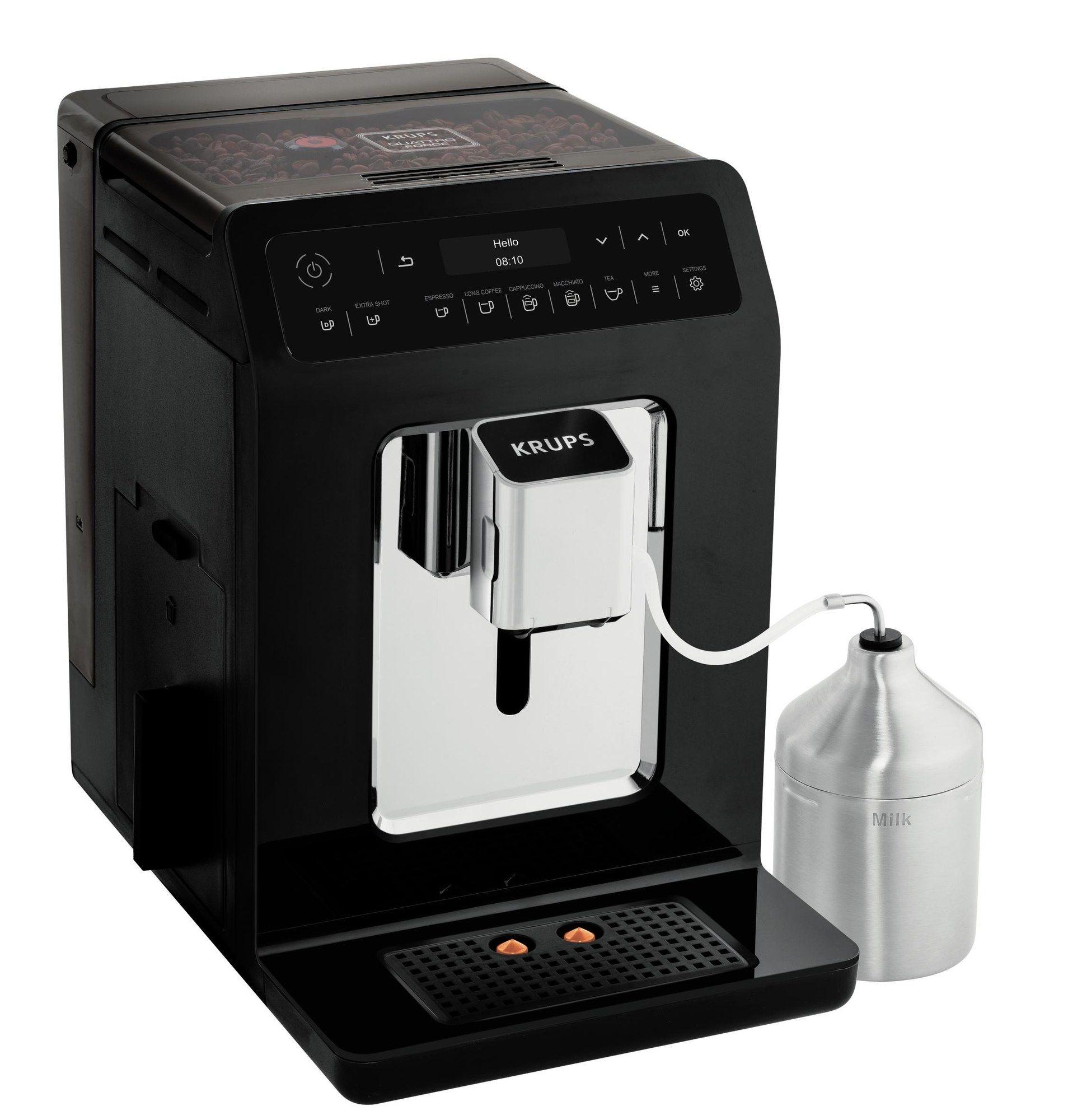 Máquina de Café Expresso Automática KRUPS Evidence EA8918 (Grãos de café - 1450 W - 15 bar - Preto/Cromado) — miniatura 2