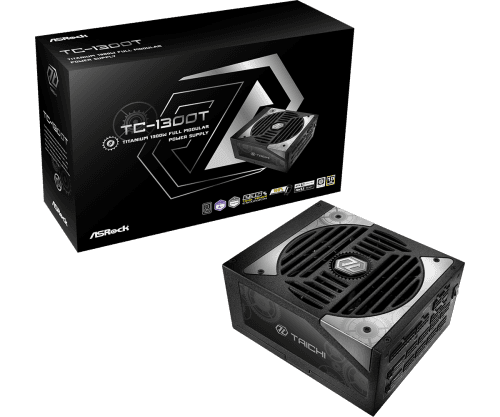 Fonte de Alimentação ASROCK Taichi TC-1300T (ATX - 1300 W - 80 PLUS Titanium - Preto), miniatura 2