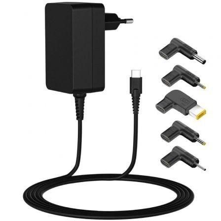 Carregador de Portátil LEOTEC Universal (USB-C - Preto)