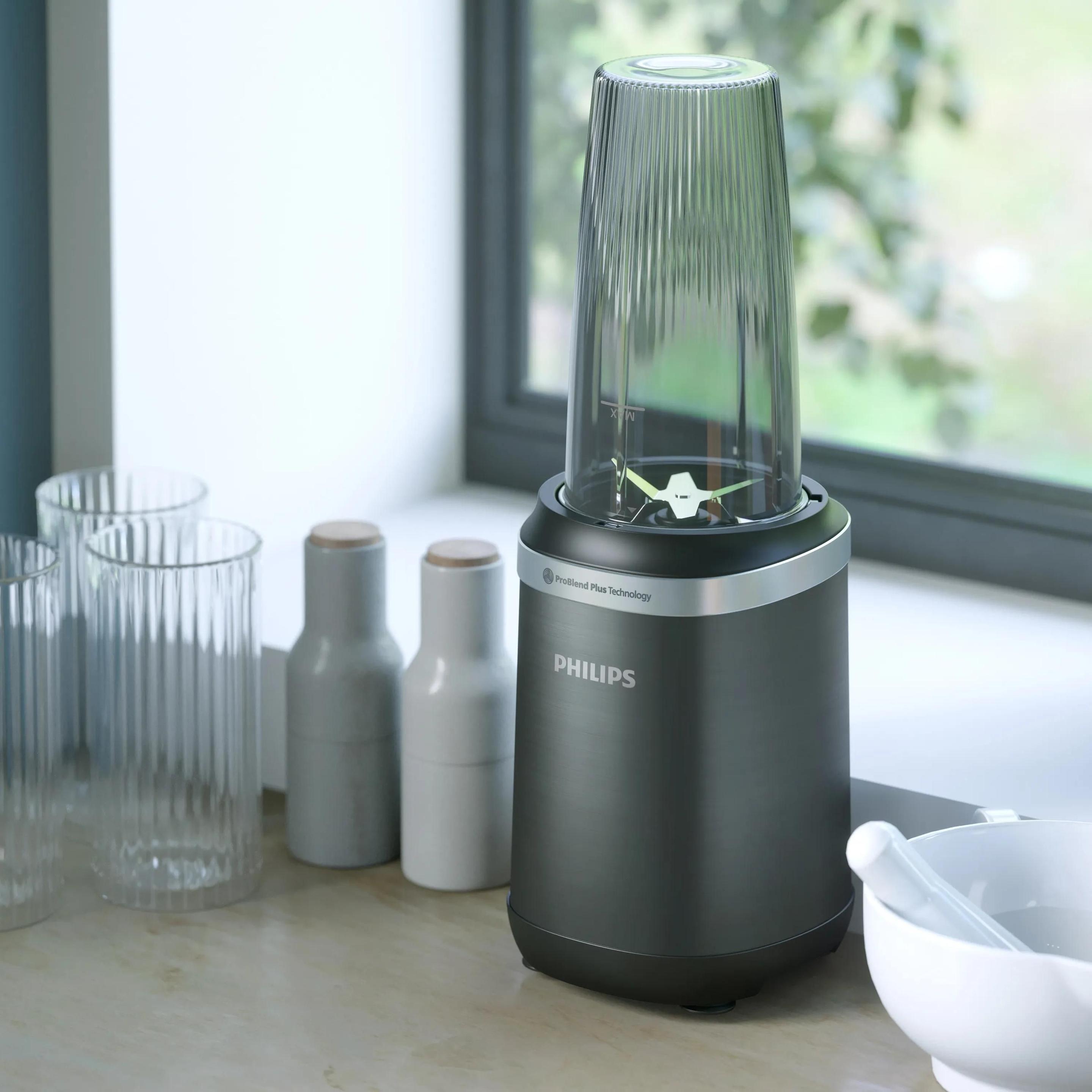 Liquidificadora PHILIPS 5000 Series HR2766/00 (Liquidificador - 1000 W - 21000 RPM - Preto e Aço Inoxidável) — miniatura 3