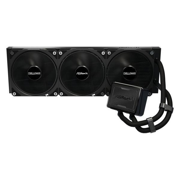 Refrigeração Líquida AIO ASROCK Challenger Pure 360 (LGA 1700, LGA 1851, AM4, AM5 - 120 mm - 1800 RPM - Preto) — miniatura 3