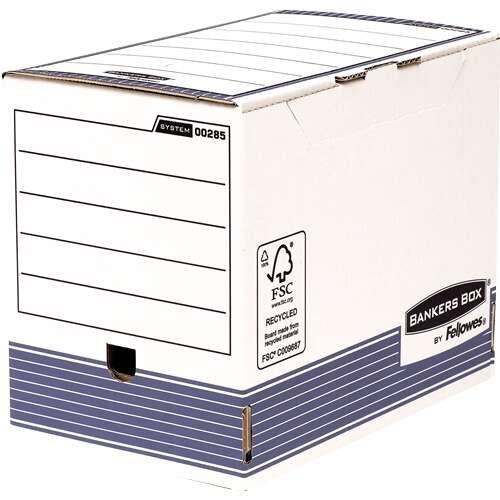 Caixas de Ficheiro Definitivo FELLOWES R-Kive PRIMA (Cartão 100% reciclado - Branco e azul)