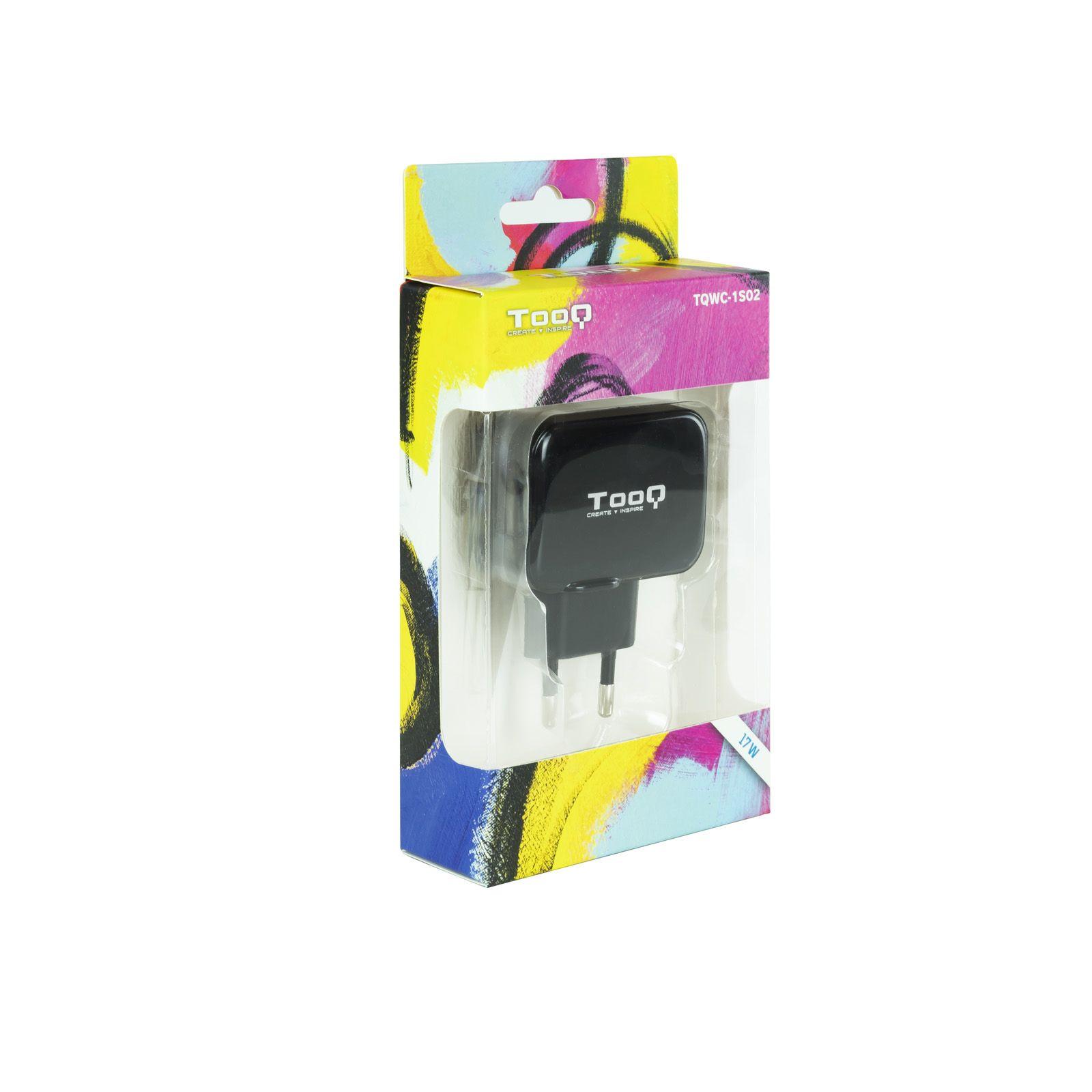 Carregador de Tomada TOOQ TQWC-1S02 (17 W - Preto), miniatura 3