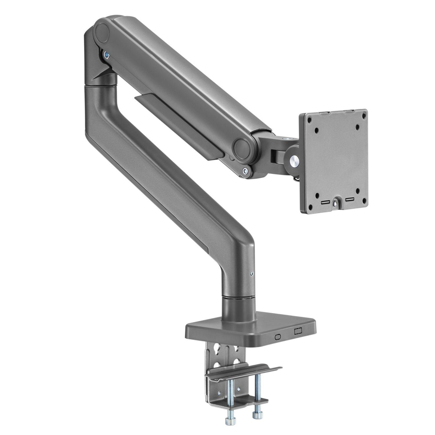 Suporte de Secretária para Monitor EWENT EW1529 (100 x 100 mm - 75 x 75 mm - 124,5 cm - Prateado)