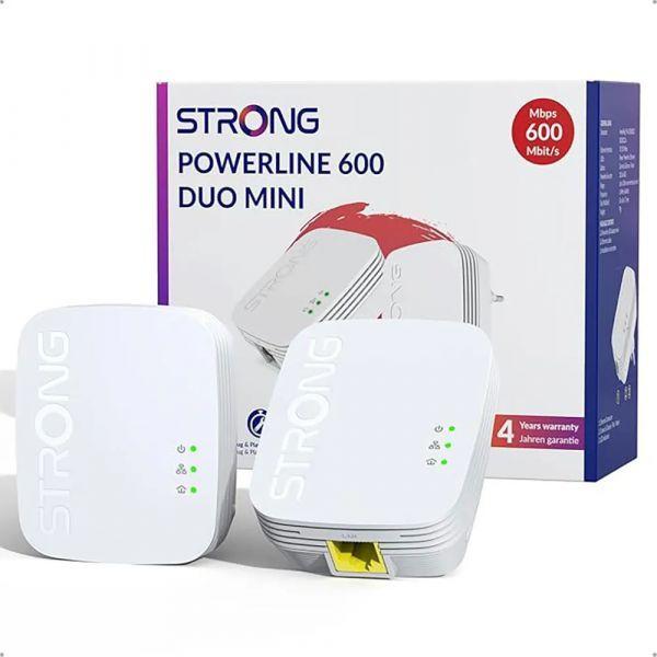 Kit de Adaptadores Powerline STRONG PL600MDUO (300 Mbit/s - Fast Ethernet - 2 unidades - Branco) — miniatura 2