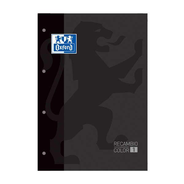 Bloco de Recarga OXFORD School Classic (A4 - Preto)