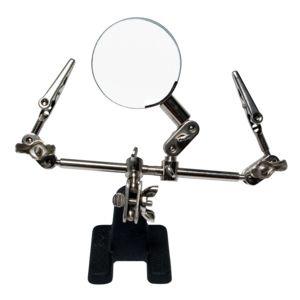 Terceira Mão com Lupa LOGILINK WZ0034 (Vidro, Aço - Preto e Aço inoxidável), miniatura 2