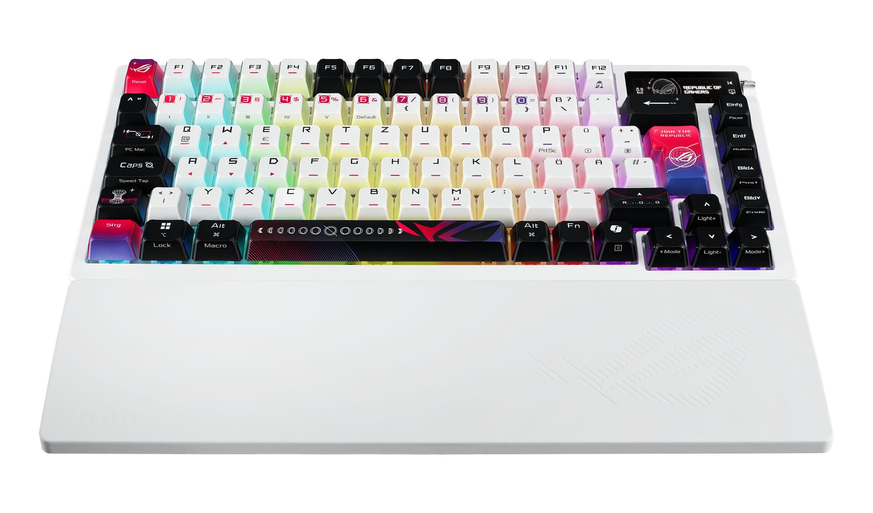 Teclado ASUS ROG Azoth X (QWERTZ - ROG NX V2 - 75% - Branco) — miniatura 4