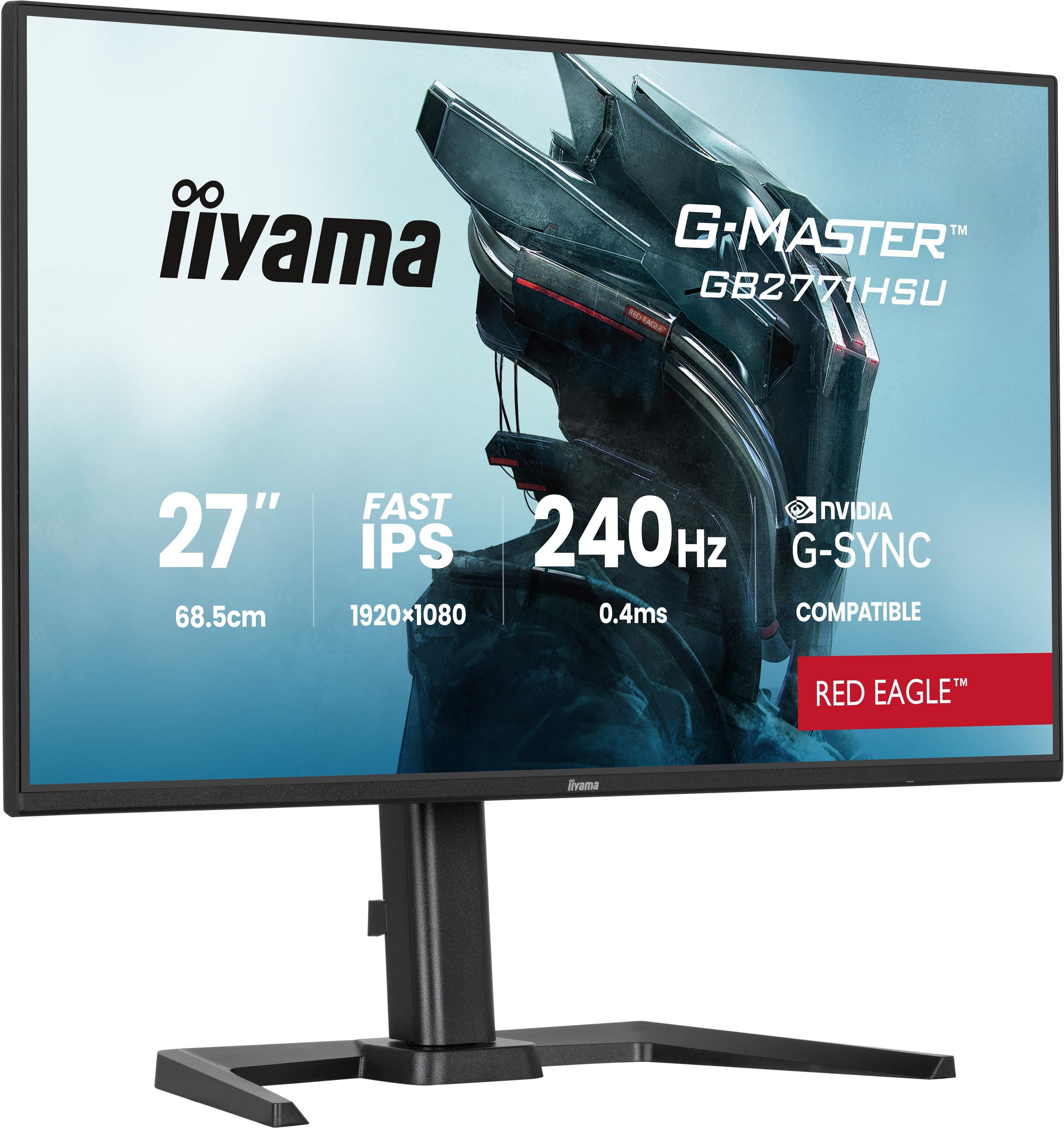 Monitor IIYAMA G-MASTER GB2771HSU-B1 (27" - Fast IPS - 240 Hz - Preto), miniatura 4