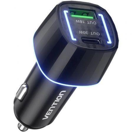 Carregador de Isqueiro VENTION FFRB0 (48 W - Preto)