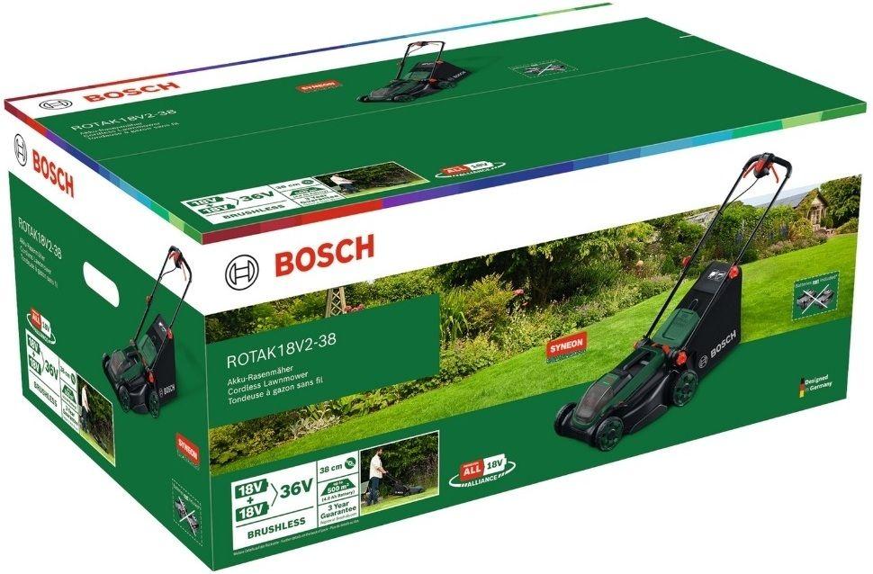 Corta-Relvas sem Fios BOSCH Rotak 18V2-38 Solo (38 cm - 2 x 18 V) — miniatura 3