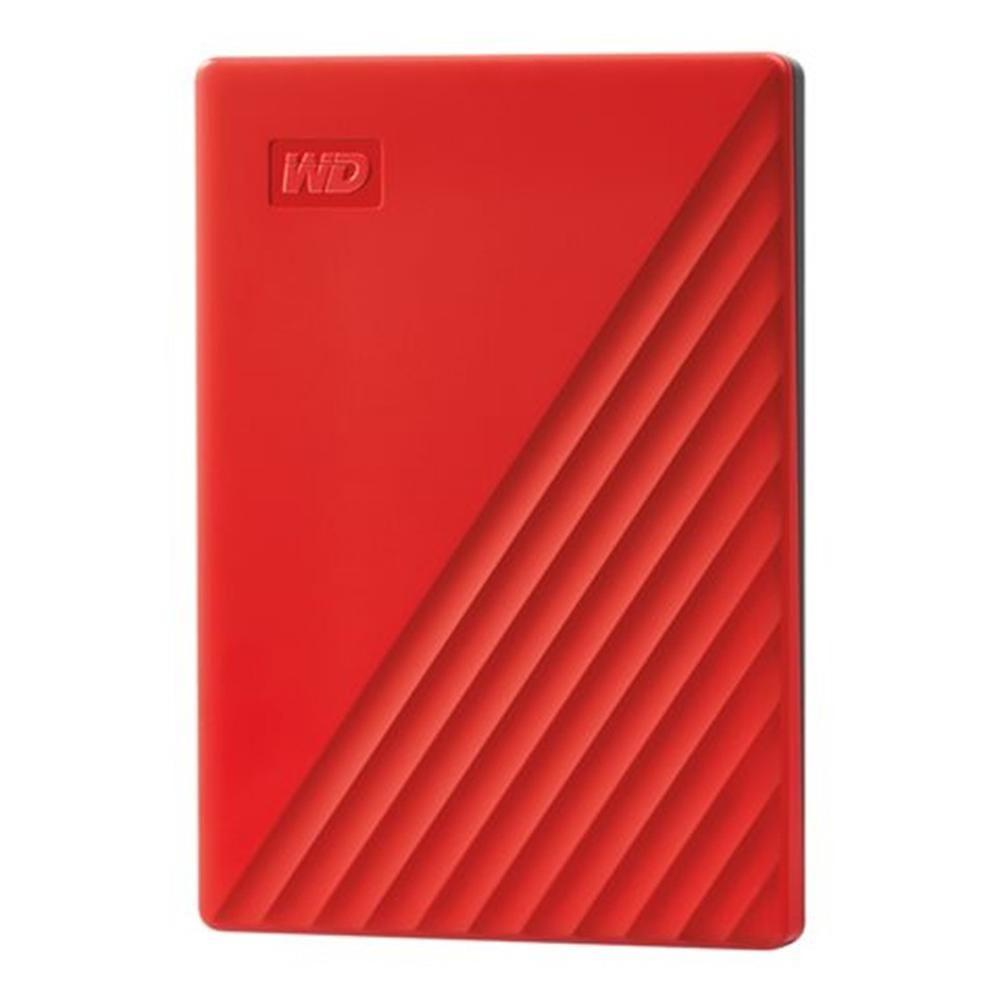 Disco Rígido Externo HDD WESTERN DIGITAL My Passport (4TB - 2,5 polegadas - USB 3.2 - Vermelho)