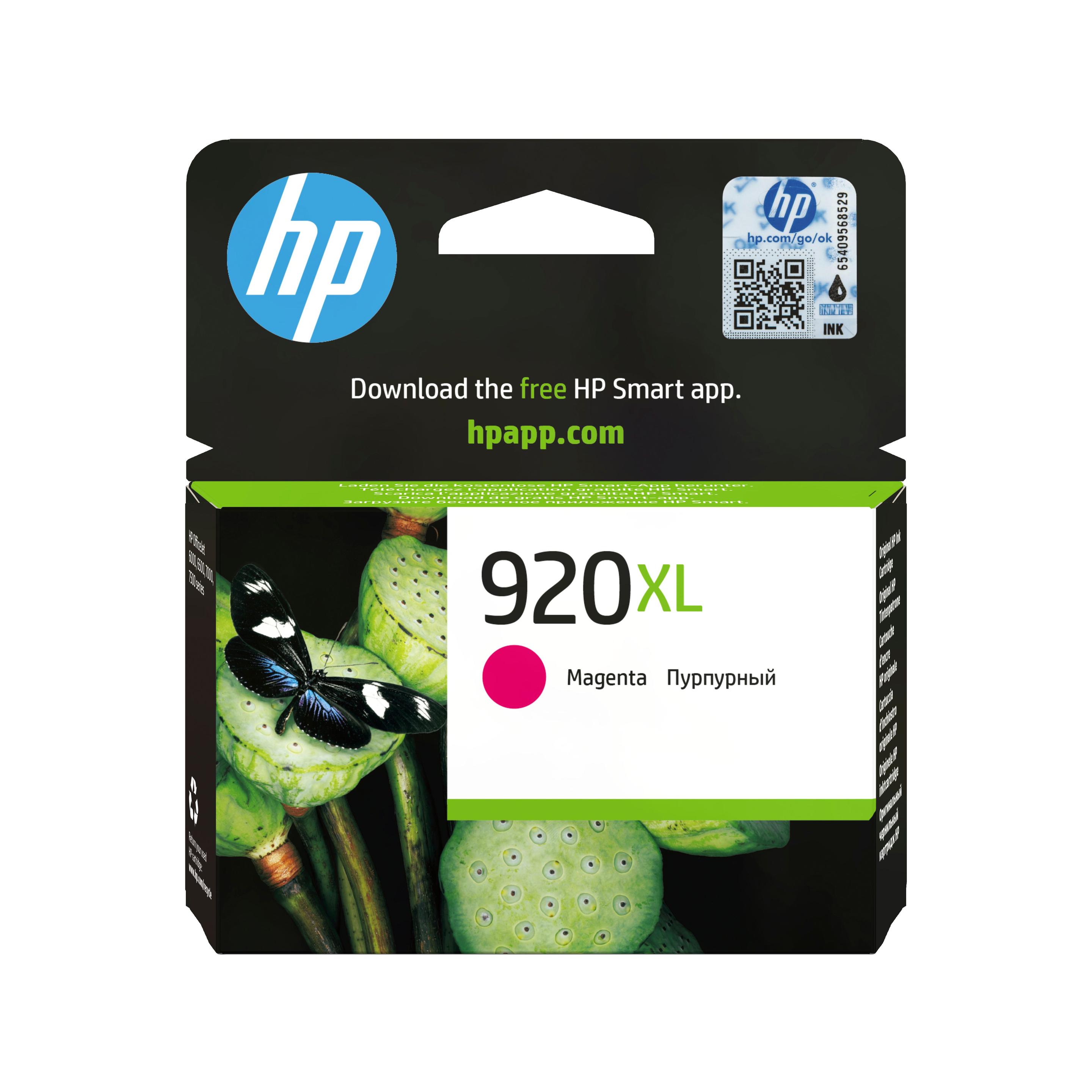 Tinteiro HP 920XL CD973AE (700 páginas - Magenta)