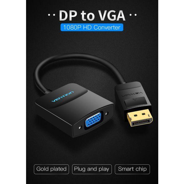 Conversor Adaptador VENTION MS003908 (1,5 m - 2 x RCA - 3.5mm - DisplayPort para VGA) — miniatura 2