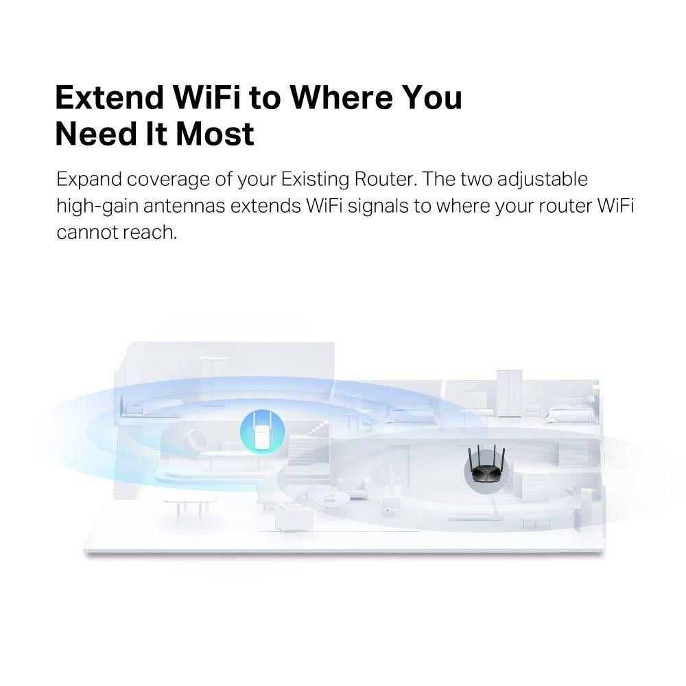 Repetidor Wi-Fi MERCUSYS ME60X (Wi-Fi 6 - Até 1500 Mbit/s - Dual-band - Branco), miniatura 5