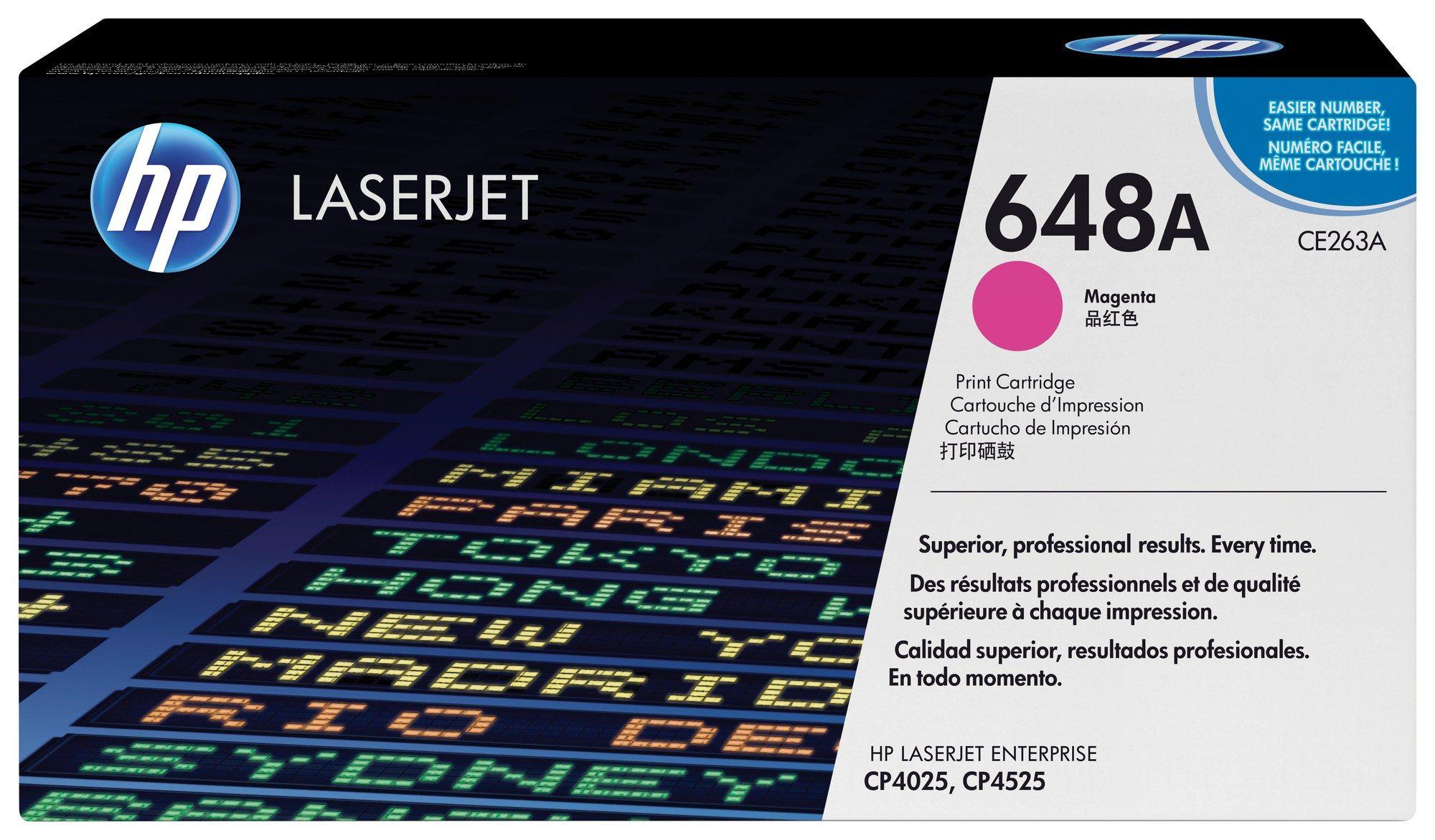 Toner HP 648A CE263A (11 000 páginas a cores - Magenta)
